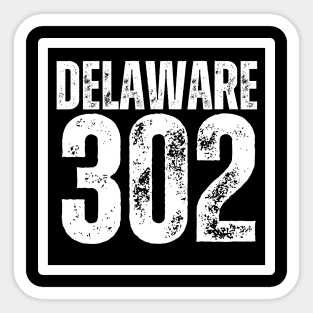 302 area code Sticker